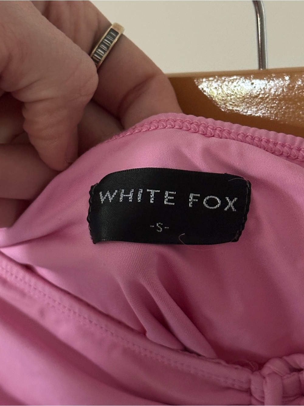 White Fox Boutique Pink Ruched Two Piece Cutout Mini Skirt Set - Picture 4 of 6